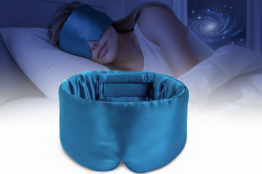 Silk Sleep Mask – 100% Mulberry Silk, Soft & Pressure-Free with Adjustable Fit